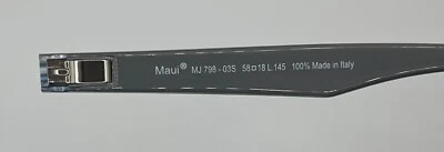 3784 - MAUI JIM 798 MJ798 GRIS/AZUL AMBAS TEMPLOS NUEVO AUTÉNTICO Foto 1 de 4