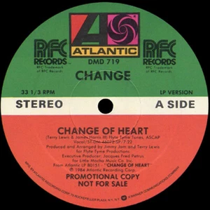 Change - Change Of Heart (12", Maxi, Promo) (Very Good Plus (VG+)) 3077898337 - Afbeelding 1 van 3