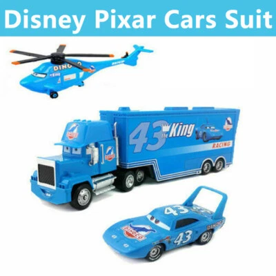 1-3Pack Disney Pixar Cars Dinoco Elicottero King Mack 1:55 Diecast Toy Car Sciolto - Immagine 1 di 4