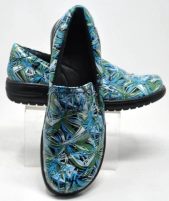 Zapatos Zuecos Nurse Mates Mujer Talla 8M Azul Verde Meredith Almohada Top Comodidad Foto 1 de 4