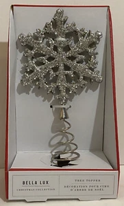 NIB 10'' CHRISTMAS DECOR - BELLA LUX - METAL & RHINESTONE TREE TOPPER - Picture 1 of 1