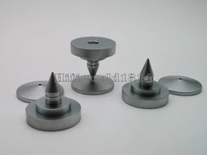 3Set Speaker Stand Spike Spikes Isolation Cone Feet Base hifi brass 35x35mm - Bild 1 von 7