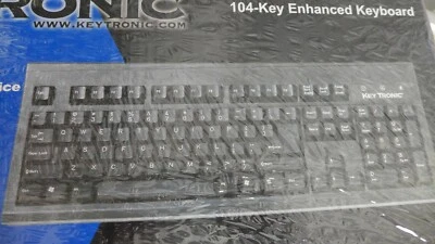 Key Tronic KT800PS2 104-Key Enhanced Keyboard NEW FACTORY SEALED  - Image 1 of 4