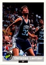 1992 Classic Draft Christian Laettner #43 Duke Blue Devils Basketball Card