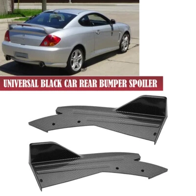For Hyundai Elantra Coupe Carbon Fiber Rear Bumper Lip Diffuser Splitter Kit US Foto 1 de 4