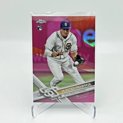 2017 TOPPS CHROME HUNTER RENFROE PINK REFRACTOR RC ROOKIE KANSAS CITY ROYALS - Image 1 of 2