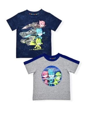 Little Boys' Toddler Baby PJ Masks 2pk T-shirts Size: 12 month Or 5T NWT - Image 1 of 4