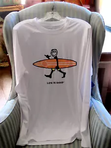 NEU MIT ETIKETT .LIFE IS GOOD HERREN L/S T-SHIRT AKTIV/SONNENSCHUTZ T-SHIRT .."SURF JAKE"...(L) - Bild 1 von 3