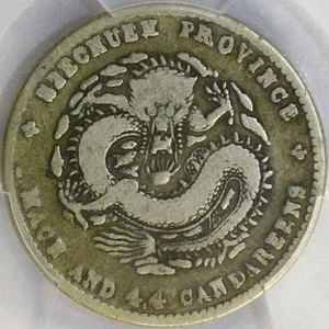 1898-08 China Szechuan 20C Rare Coin LM-349 PCGS F15 - Picture 1 of 4
