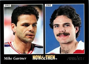 NHL Hockey Card: 1993-94 Pinnacle - Now & Then Mike Gartner #241 French - Picture 1 of 1