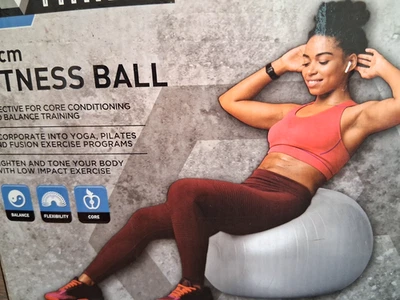 SERIES 8 FITNESS BALL 65cm/26” GRAY EXERCISE BALL , BALANCE TRAINING - Image 1 of 4