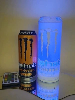 Monster Energy Rehab Peach Tea LED Lampe – Dosen Design, Farbwechsel, Deko - Bild 1 von 4