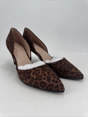 Vestido Bandolino Estampado Leopardo Verde Punta Punta Tacones Mujer Talla 9.5 Foto 1 de 4