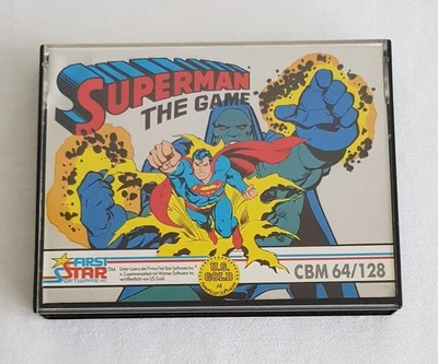 (21) U.S. Gold Commodore 64/128 Spiel **SUPERMAN The Game** Kassette tape - Bild 1 von 4