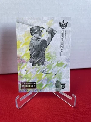 2022 Diamond Kings Colton Welker RC Artist Proof /99 Tier 3 Colorado Rockies - Image 1 of 2