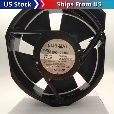 1PC NEW NMB-MAT 5915PC-12T-B30 5915PC12TB30 115V AC 50/60HZ Fan Fast Shipping