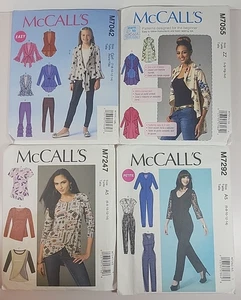 McCall Sewing Patterns Lot Of 4 Brand New Uncut 7042 7055 7247 7292 - Picture 1 of 9