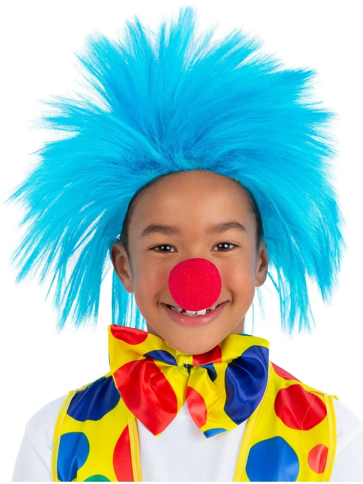 Smiffys 儿童蓝色尖钉假发,男孩花式连衣裙,儿童装扮假发 — 第 1/3 张图片