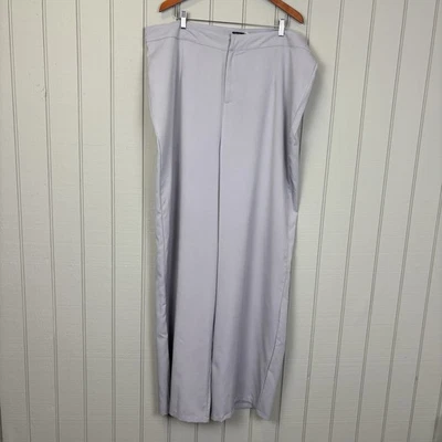 Nuevo con etiquetas Pantalón Boohoo Mujer Gris Suave Púrpura Pierna Ancha Talla 20 Foto 1 de 4