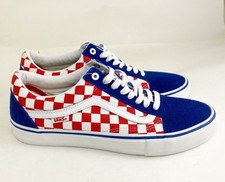 black and blue checkered vans