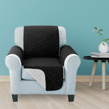 Sofa Cover Armchair Protector 1 Seat Black Anti Slip Stretch Slipover Chair Pet