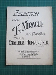 Selection From The Miracle - Engelbert Humperdinck - 1912 Bote & Bock/Enoch&Sons - Picture 1 of 11