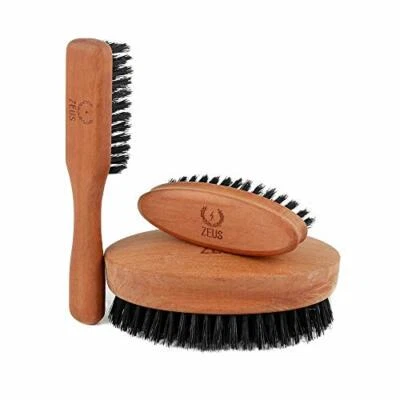 Best Beard Brush Kit for Men  100% Natural Boar Bristle Brush Set, Soft or Firm - Image 1 of 4