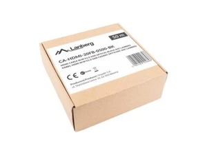 5901969429848 Lanberg CA-HDMI-20FB-0500-BK Kabel optyczny HDMI M/M 50m v2.0 4K AO - Zdjęcie 1 z 5