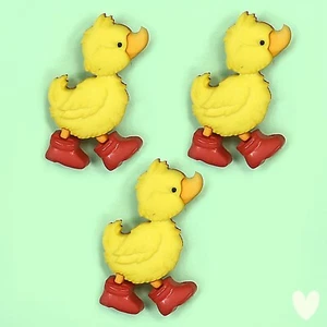 DRESS IT UP Buttons Three Little Ducks 12011 - Embellishments Ducklings Sewing - Picture 1 of 3