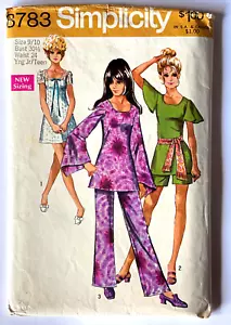 Simplicity #8783 *Junior/Teens Mini Anzughose Tunika* Gr. 9/10 Schnitt kompl. 1970 - Bild 1 von 1