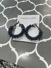Marlyn Schiff Round Women Crystal Geometric Hoop Earrings