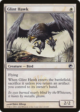 GLINT HAWK ~mtg NM Scars of Mirrodin Common x1