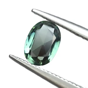 Certified 0.57ct Natural Unheated Teal Sapphire VVS Australian Rose Cut Oval - Picture 1 of 8