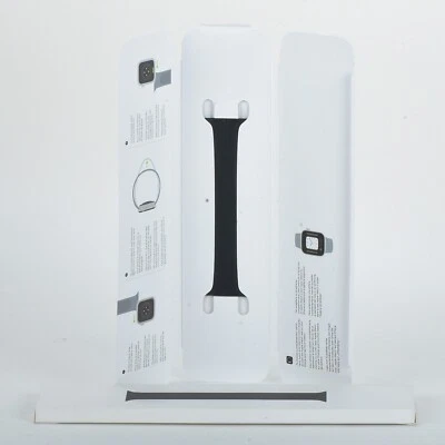 Apple Watch 42mm 44mm 45mm 3 4 5 6 7 8 SE Silicone Solo Loop Band - Black Size 6 - Image 1 of 4