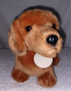 Peluche Aurora Miyoni DACHSHUND cachorro 8,5" L nuevo con etiquetas - Imagen 1 de 2
