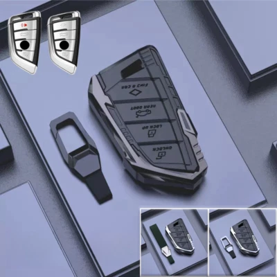 Funda protectora de silicona para llave de coche de aleación de zinc para BMW 2 3 4 5 6 7 8 X1 X2 X3 X4 M5 X6M Foto 1 de 4