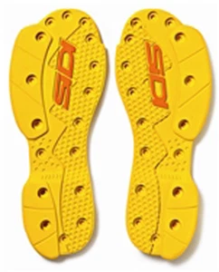 Sidi SMS Supermoto Motorcycle Motorbike Boot Soles - Yellow (Pair) - Picture 1 of 3