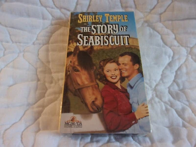 THE STORY OF SEABISCUIT VHS NEW SEALED HORSE RACING SHIRLEY TEMPLE ROMANCE DRAMA - Imagem 1 de 4