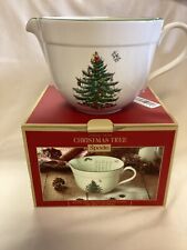 Spode Batter Jug Christmas Tree Santa Claus 2.5 Liter  11 Cup Pitcher NEW in Box