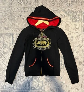 Ecko Red Damen Full Zip Hoodie Jacke Small Langarm Y2K 90s Vintage - Bild 1 von 6