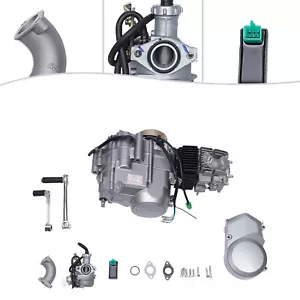 125CC Einzylinder 4-Gang Handkupplung Dirt Bike Motor Engine Komplettset - Bild 1 von 8