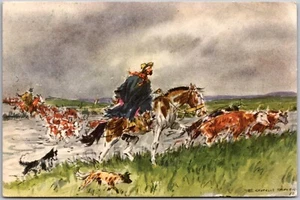 1956 Missionsarzt überquert den Bach Montevideo Uruguay E. Castells Capurro - Bild 1 von 3