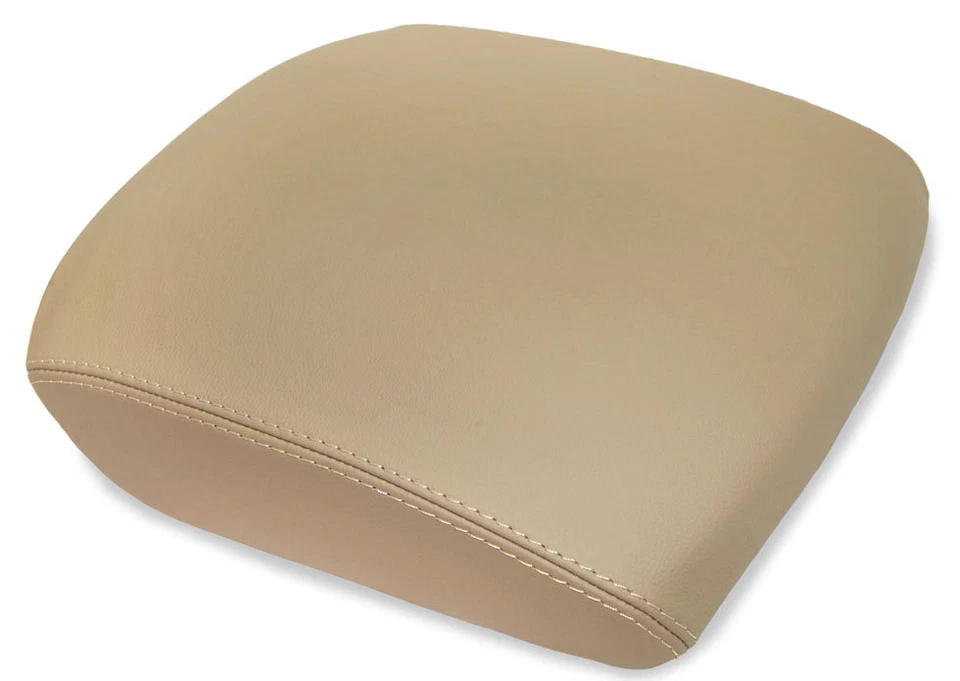 Fits 03-08 Honda Pilot Faux Leather Armrest Center Console Cover Beige — 第 1/1 张图片