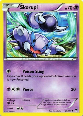 Skorupi 38/111 XY - Furious Fists Common - LP - Image 1 of 2