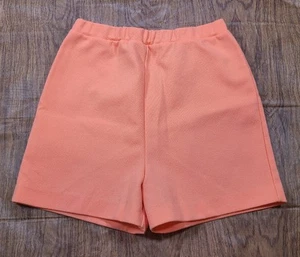 Vintage 1960s USA Pykettes Women High Waist Hot Pants Shorts Orange Sz Sm 26" - Picture 1 of 12