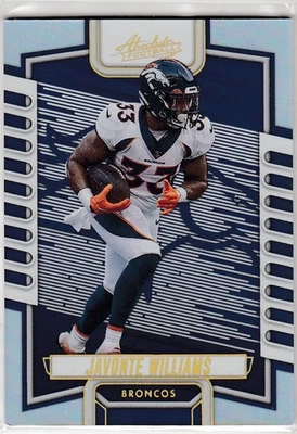 2023 Panini Absolute #54 Javonte Williams Spectrum Silver Denver Broncos - Image 1 of 2