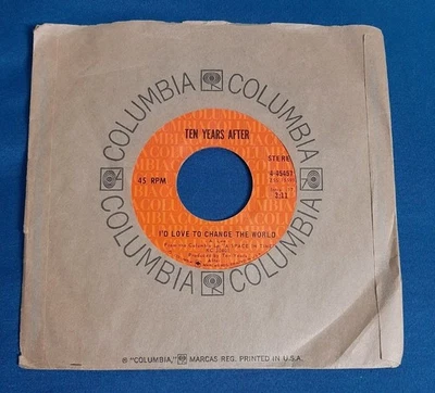 Ten Years After 45 Let The Sky Fall / I'd Love To Change The World 4-45457 ex - Image 1 of 2