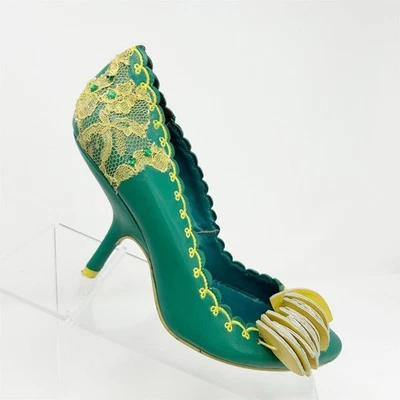 Irregular Choice 绿色苹果花边装饰细高跟鞋 36 码(美国 5 码) — 第 1/4 张图片