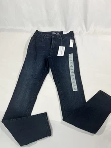 NWT Old Navy Girls Teen Rockstar Dark Denim Jeans Super Skinny High Rise Size 2 - Picture 1 of 8