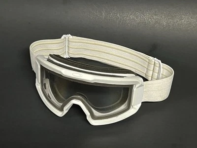 OAKLEY GOGGLES WHITE CLEAR MX MOTOCROSS SNOW BOARD vintage - Image 1 of 4